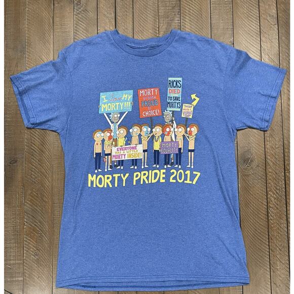 Adult Swim Rick And Morty Pride 2017 T-Shirt Sz M Cartoon Network Worn Once! - Picture 1 of 3